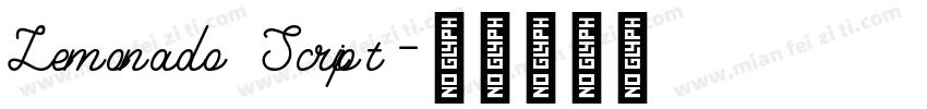 Lemonado Script字体转换